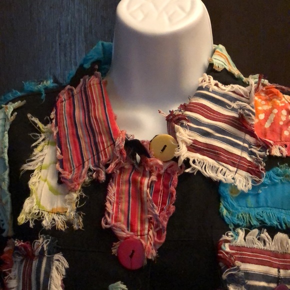 NEW DIRECTION PATCHWORK WOMEN JACKET Size (L) - Picture 2 of 4